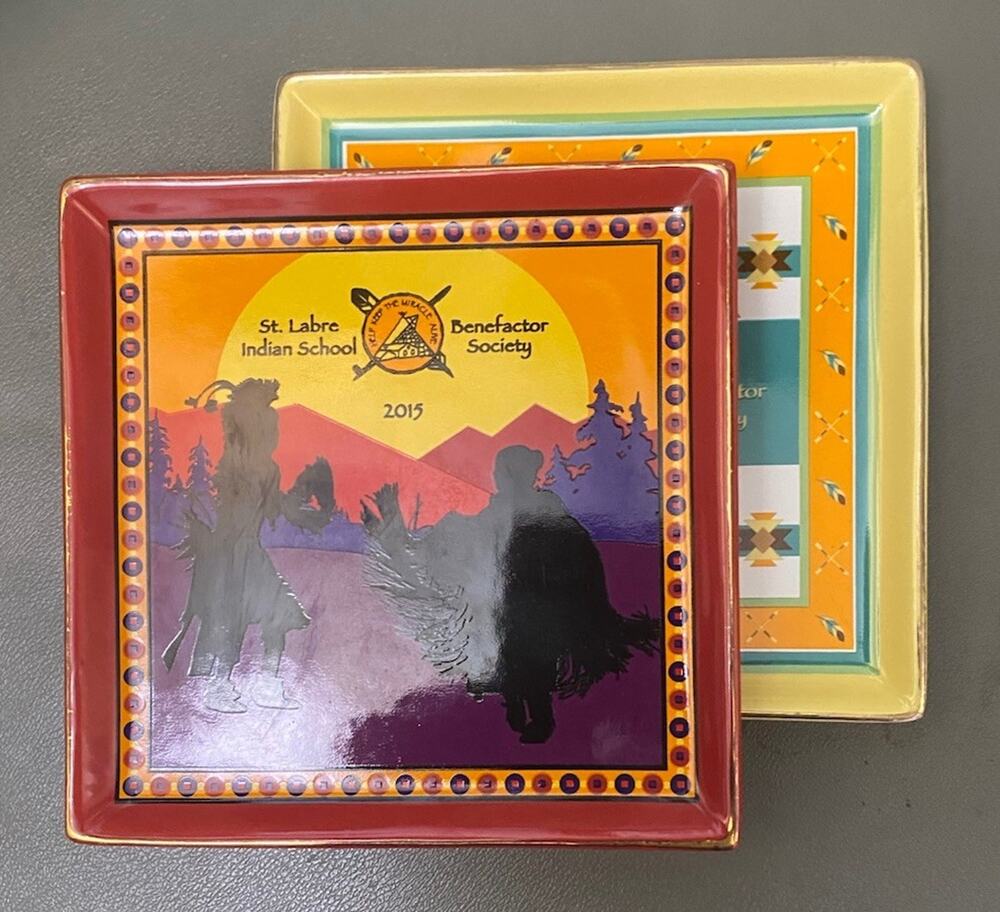 2015,2016 St. Labre Indian School Benefactor Society Trinket Dishes 5.75"sq